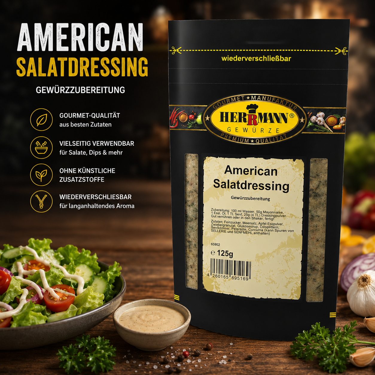 Herrmann Gewürze American Salatdressing 125g