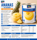 aro Ananas leicht gezuckert, in Scheiben – 850 ml Dose
