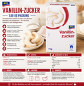 aro Vanillin-Zucker - 1,00 kg Packung