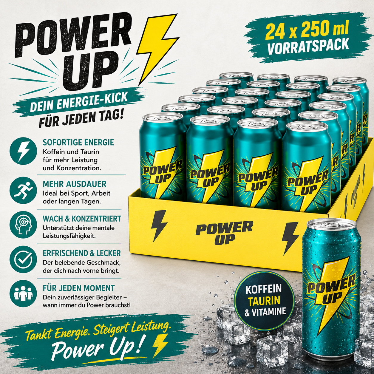 Power Up Energy Drink 24x0,25l