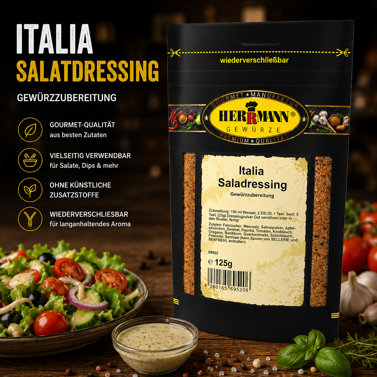 Herrmann Gewürze Italia Salatdressing 125g