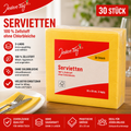 Jeden Tag Servietten 33x33cm in Gelb 3lg (30 St)