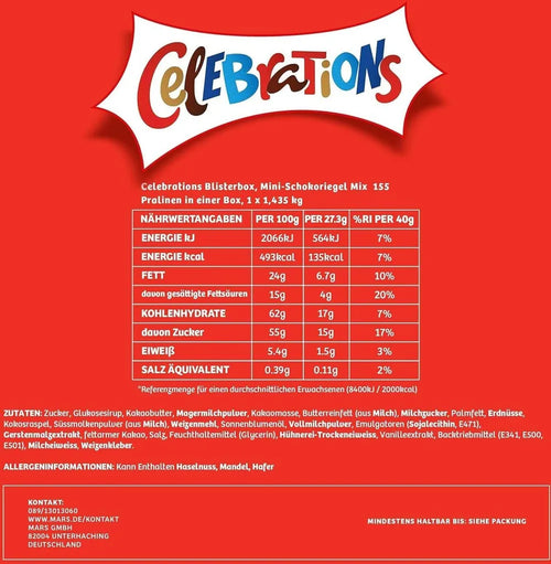 Celebrations Palinen 1,435 kg Dose