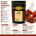 Herrmann Gewürze geräucherte Paprika (Spanien) 100g
