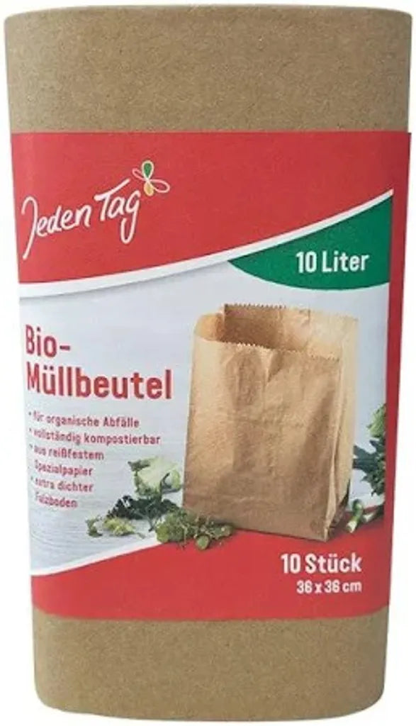 Jeden Tag Biopapier Müllbeutel 10L