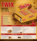 Twix Schokoriegel – 32 × 50 g Vorteilspack