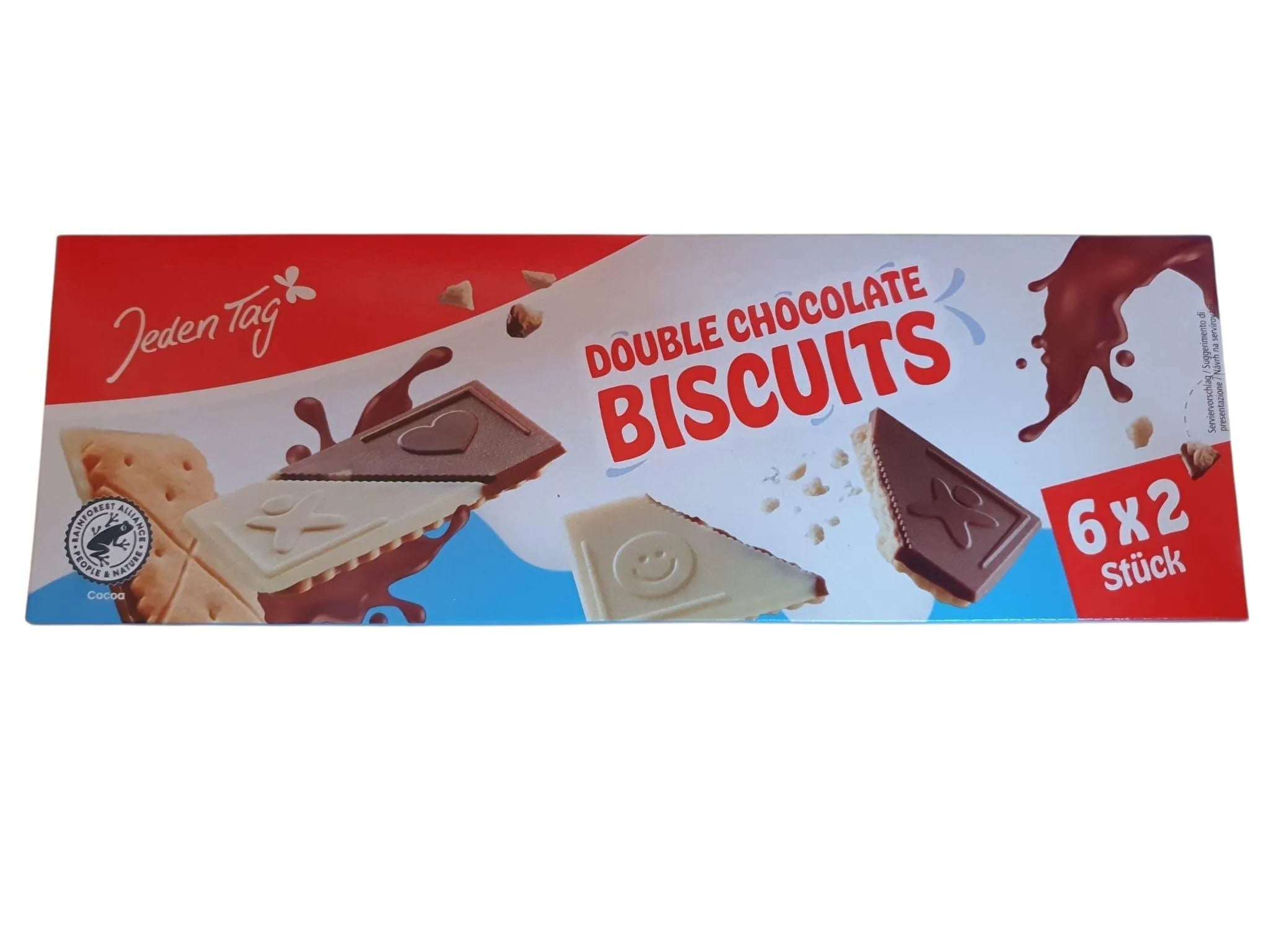 Jeden Tag Double Chocolate Biscuits 6x2 Stück 160g