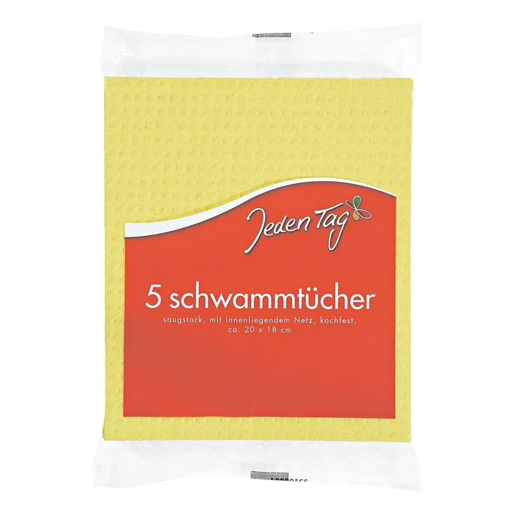 Jeden Tag Schwammtuch 20x18cm (5 St)