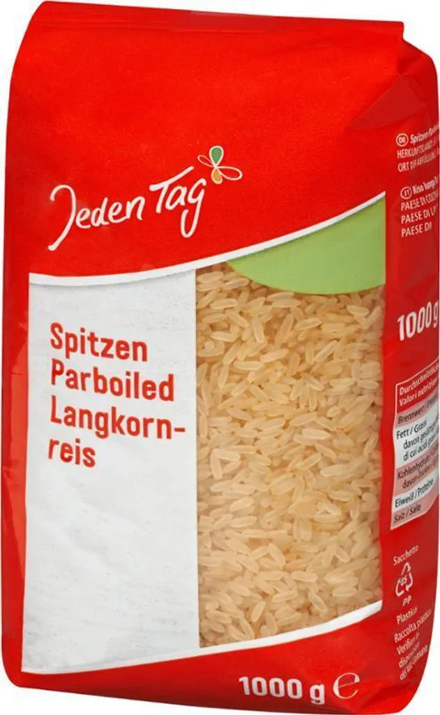 Jeden Tag Spitzenlangkorn Reis Parboiled 1 kg