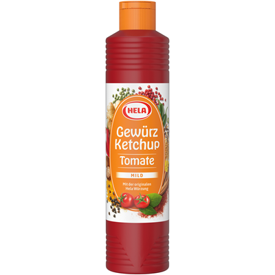 Hela Gewürz Ketchup Tomate mild - 800 ml Flasche