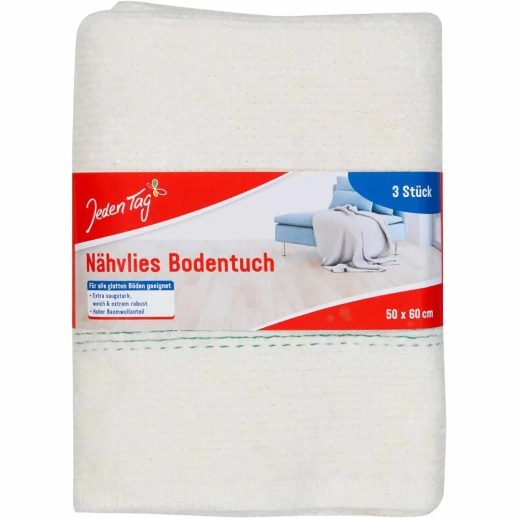 Jeden Tag Nähvlies-Bodentuch 50x60cm (3 St)