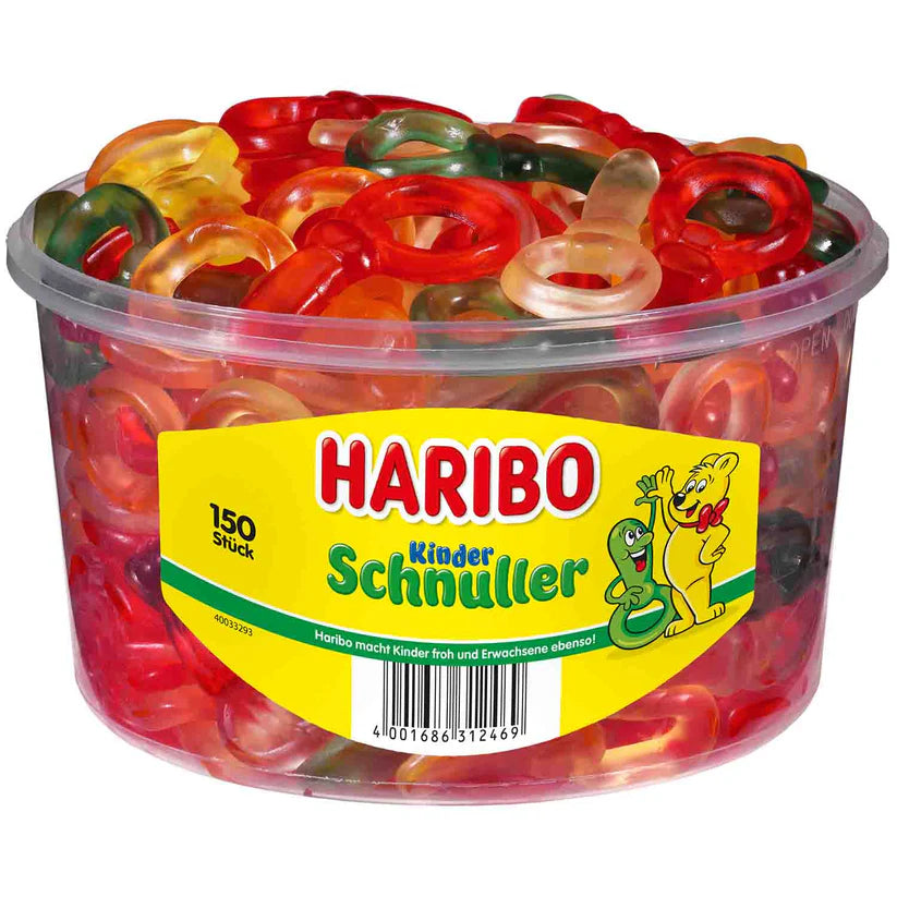 Haribo Kinder Schnuller 150 Stück - 1,2 kg Dose